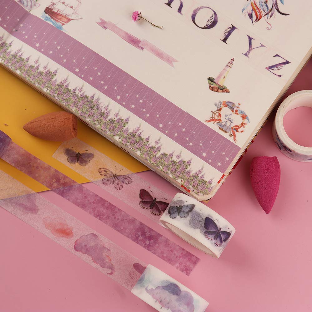 HASTHIP 20 Rolls Washi Tape Set, Vinatge Masking Tape with 3 Sizes 10/15/30mm Wide, Bullet Journal, Planners, Scrapbooking (c4) HASTHIP 20 Rolls Washi Tape Set, Vinatge Masking Tape with 3 Sizes 10/15/30mm Wide, Bullet Journal, Planners, Scrapbooking (c4)